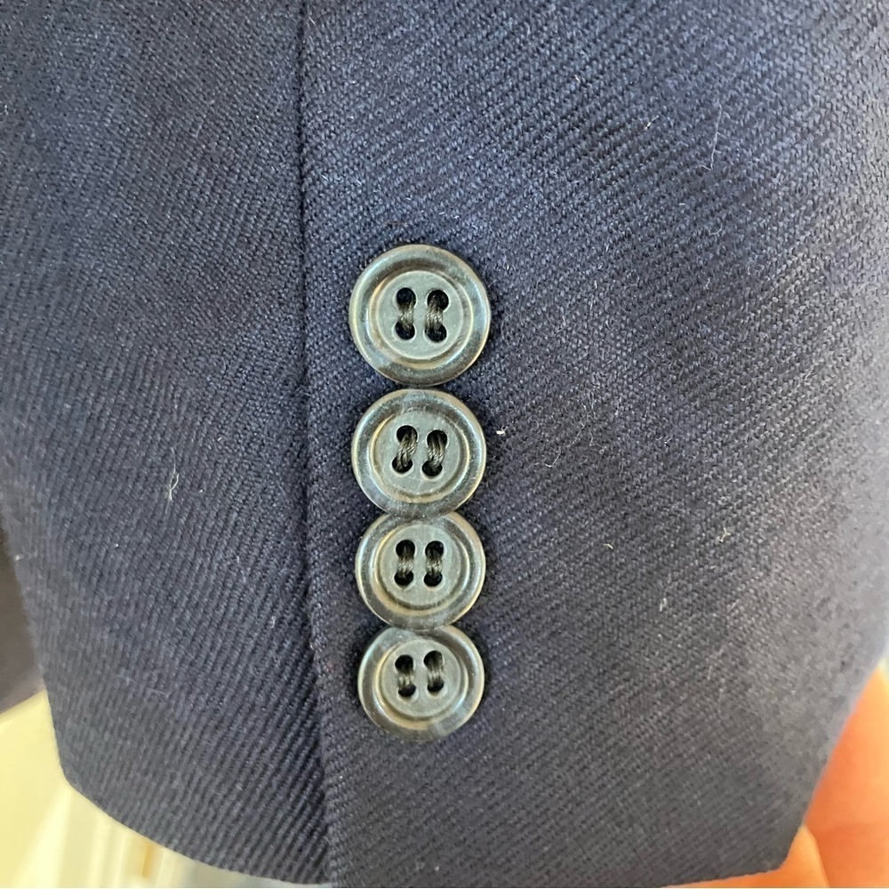 Jack Victor Saks Fifth Ave Men’s Navy 100% Worsted Cashmere Jacket Coat (40S) - Picture 4 of 10